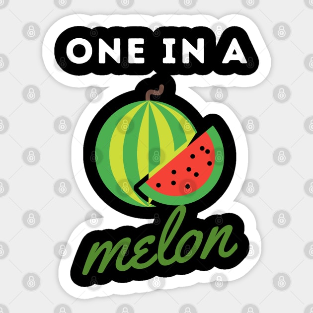 One In A Melon Sticker by Theblackberry